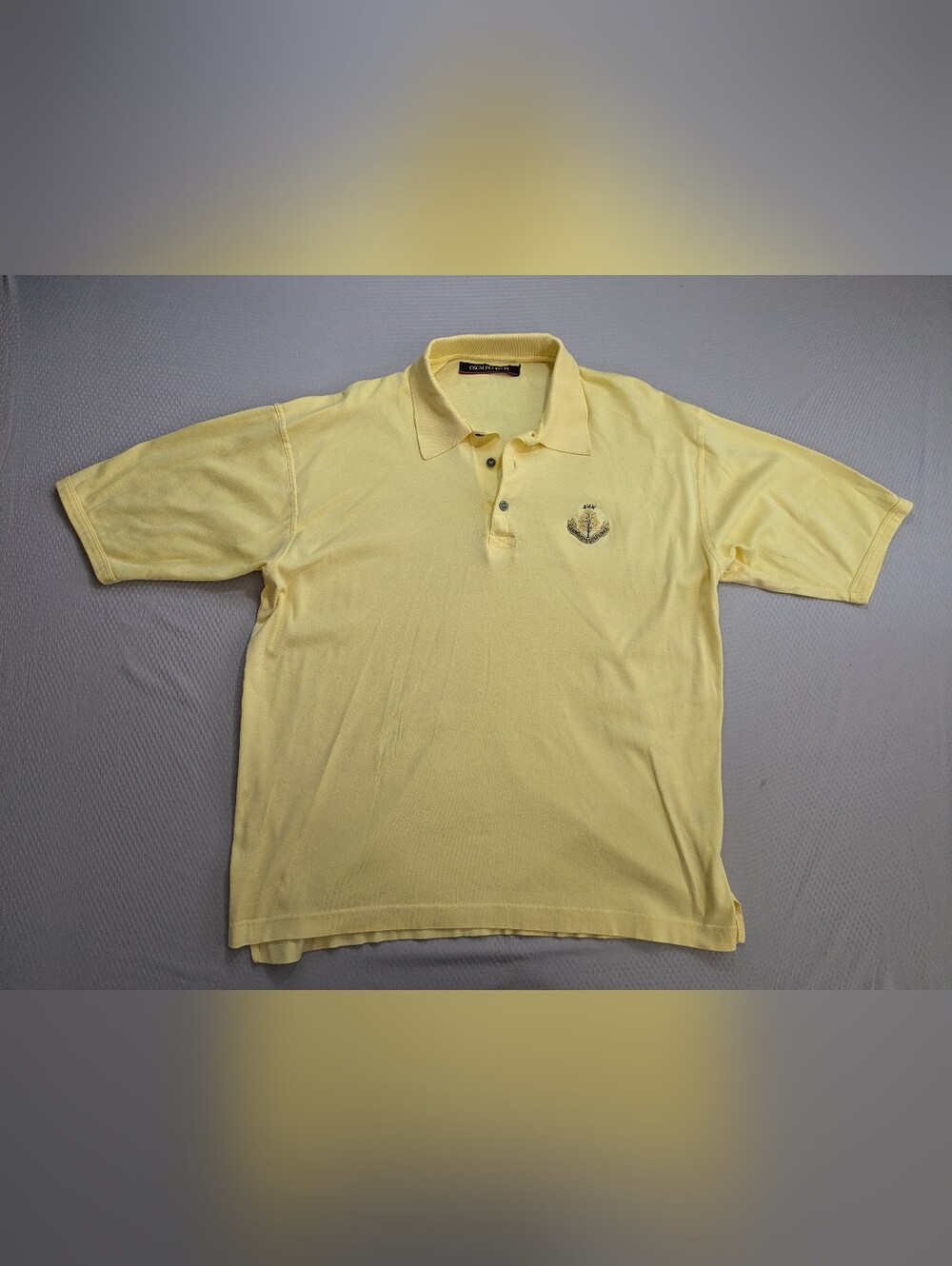 Carnoustie Golf Links Mens XXL 2XL Yellow Polo Oscar Jacobson Scotland